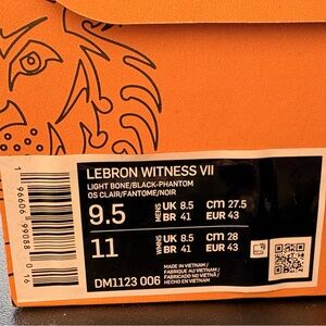Nike LeBron witness vii tennis shoes
